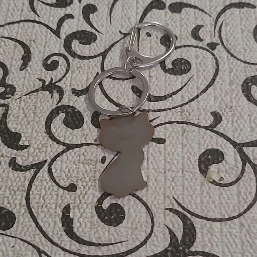 Black Cat Bag Charm / Keychain